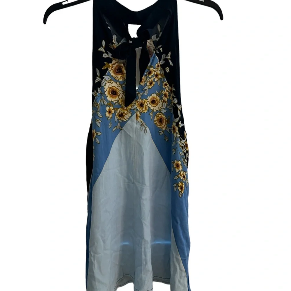 Free People Womens Beat Of My Heart OB819934 Tunic Dress Relaxed Blue Size S - Picture 4 of 10